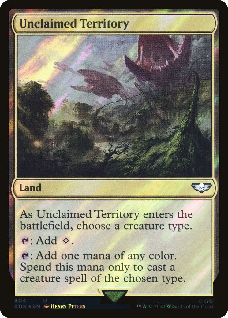 Unclaimed Territory (40K-304) - Warhammer 40,000 Commander Foil