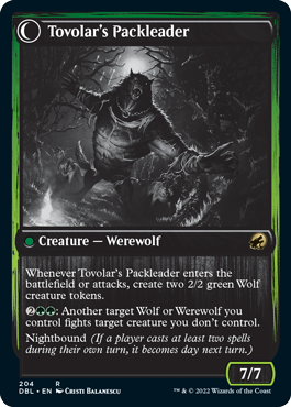 Tovolar's Huntmaster // Tovolar's Packleader (DBL-204) - Innistrad: Double Feature: (Double Faced Transform)