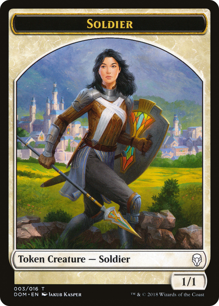 Soldier (DOM-003) - Dominaria Tokens