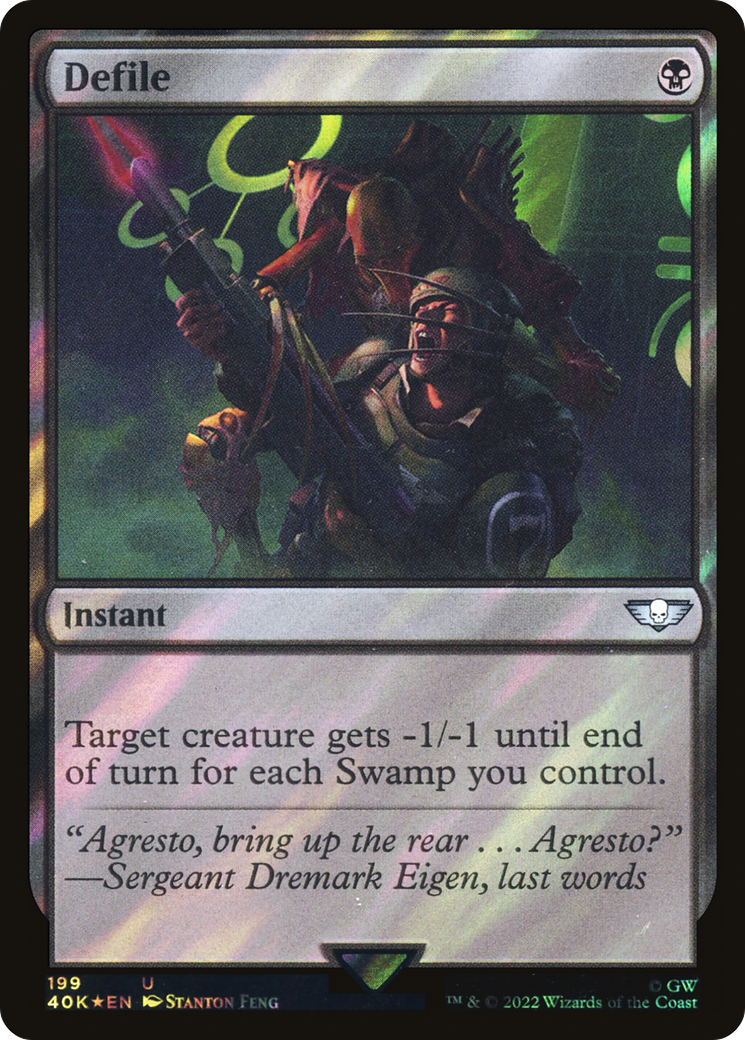 Defile (40K-199★) - Warhammer 40,000 Commander Foil