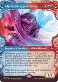 Alania, Divergent Storm (BLB-327) - Bloomburrow: (Showcase) (Borderless) Foil