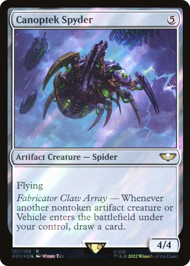 Canoptek Spyder (40K-151★) - Warhammer 40,000 Commander Foil