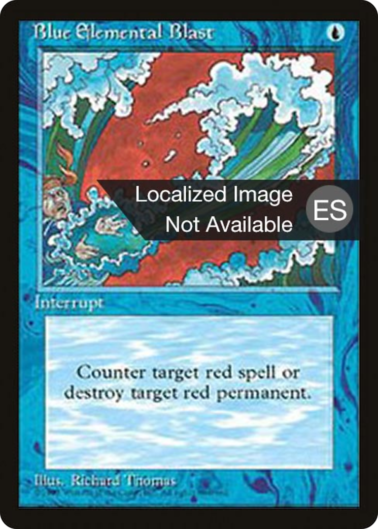 Blue Elemental Blast (4BB-) - Fourth Edition Foreign Black Border