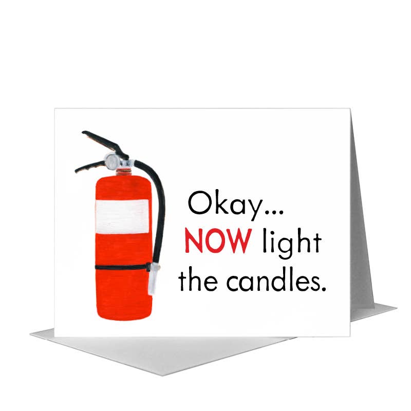 Extinguisher, Greeting Card (#8610A)