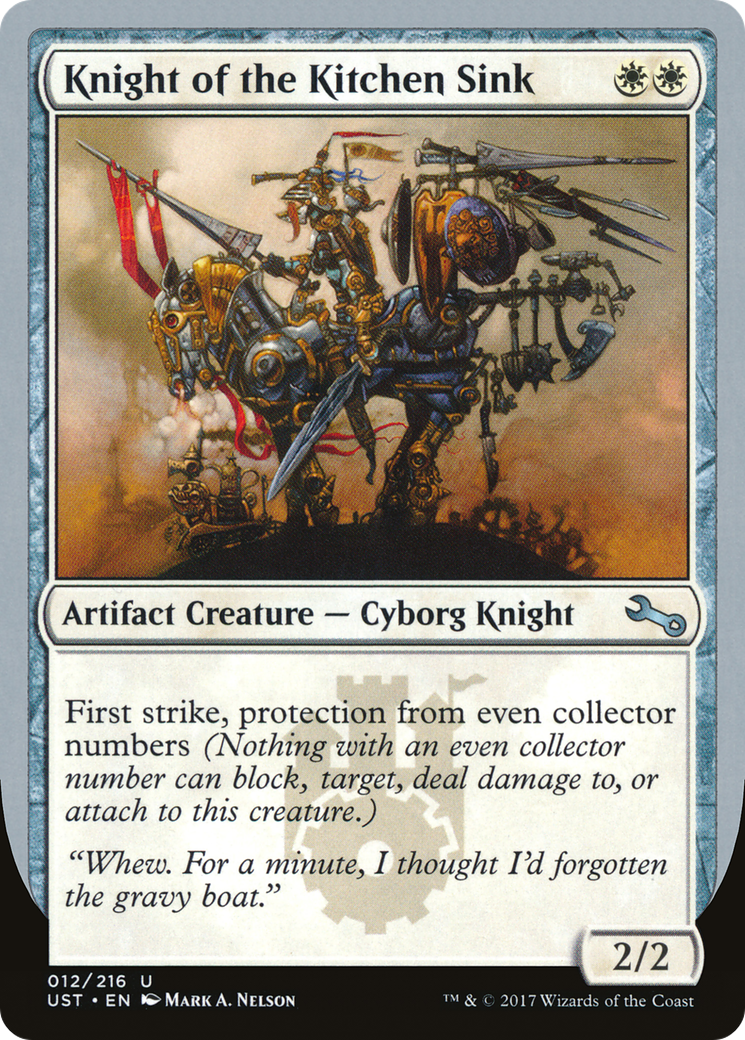 Knight of the Kitchen Sink (UST-12B) - Unstable