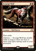 Scourge Wolf (PRE-179S) - Shadows over Innistrad Promos Foil