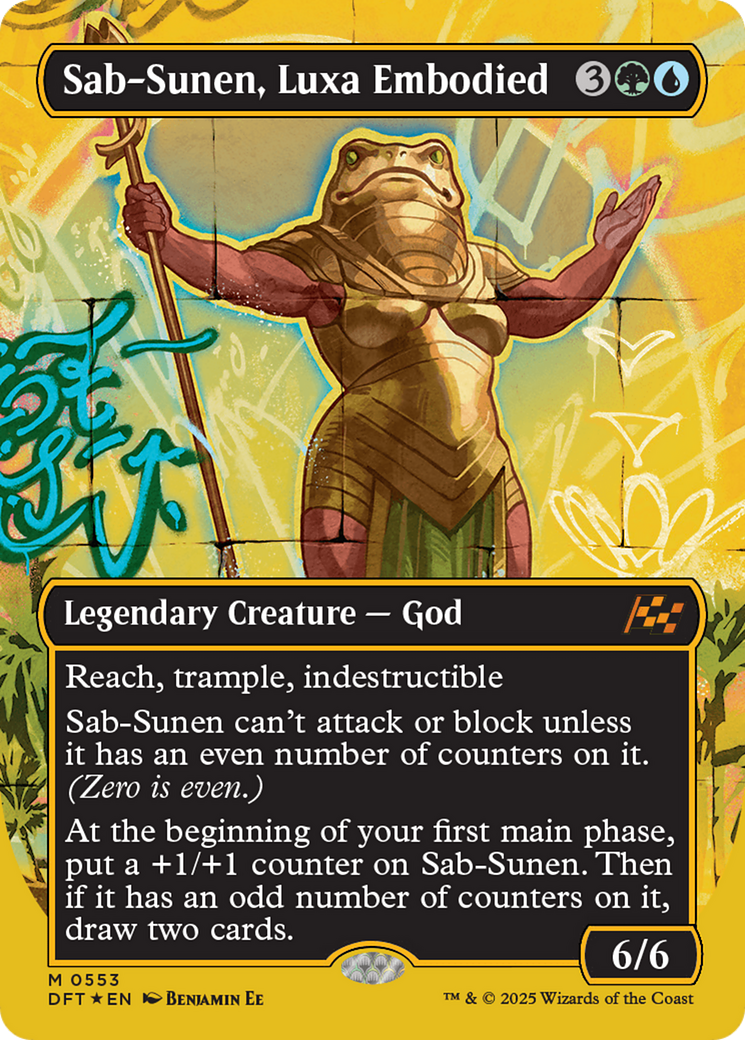 Sab-Sunen, Luxa Embodied (DFT-553) - Aetherdrift (Borderless) Foil