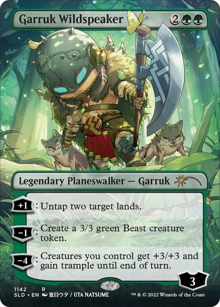 Garruk Wildspeaker (SLD-1142) - Secret Lair Drop (Borderless)