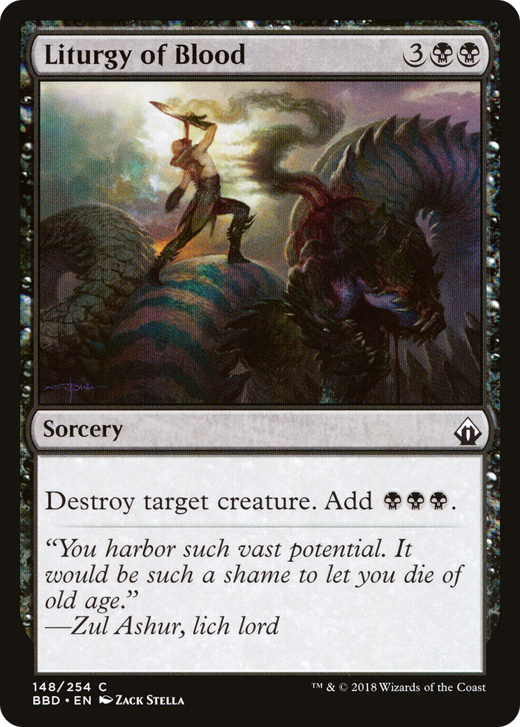 Liturgy of Blood (BBD-148) - Battlebond Foil