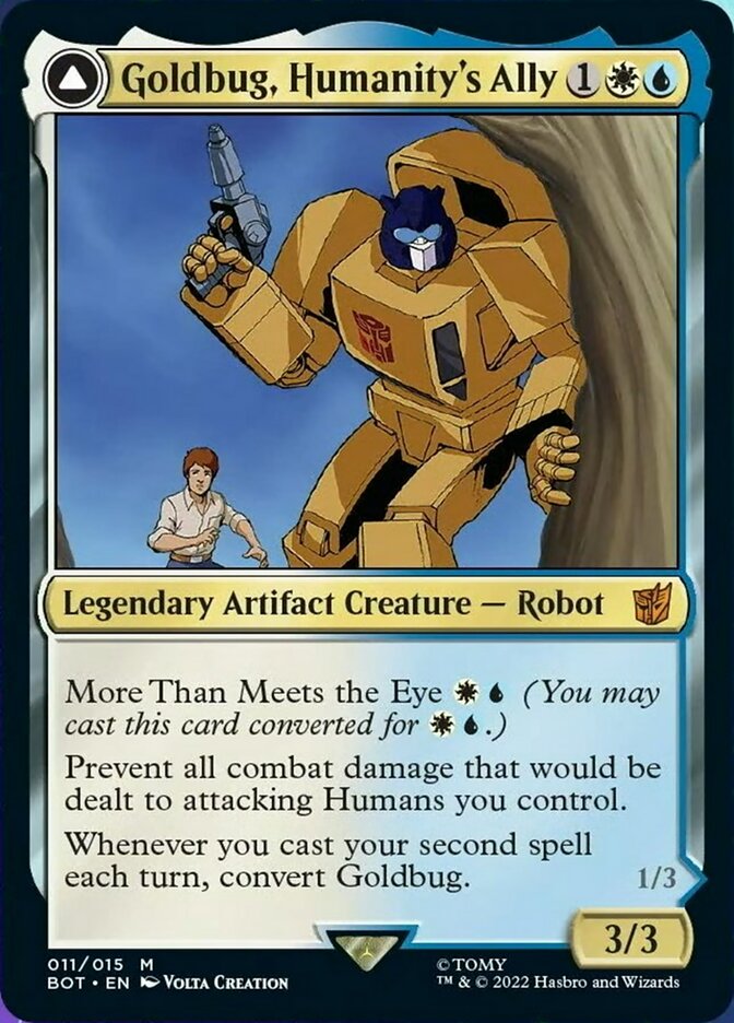 Goldbug, Humanity's Ally // Goldbug, Scrappy Scout (BOT-011) - Transformers: (convertdfc)