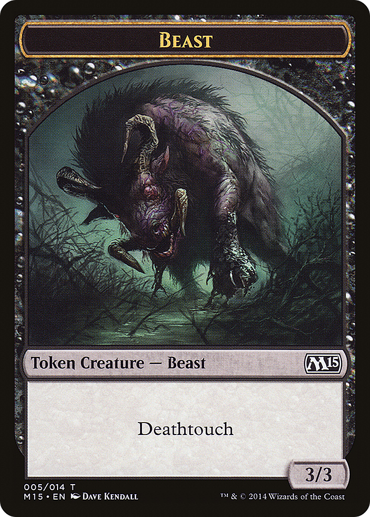 Beast (M15-005) - Magic 2015 Tokens
