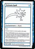 Animate Spell (CMB1-) - Mystery Booster Playtest Cards 2021