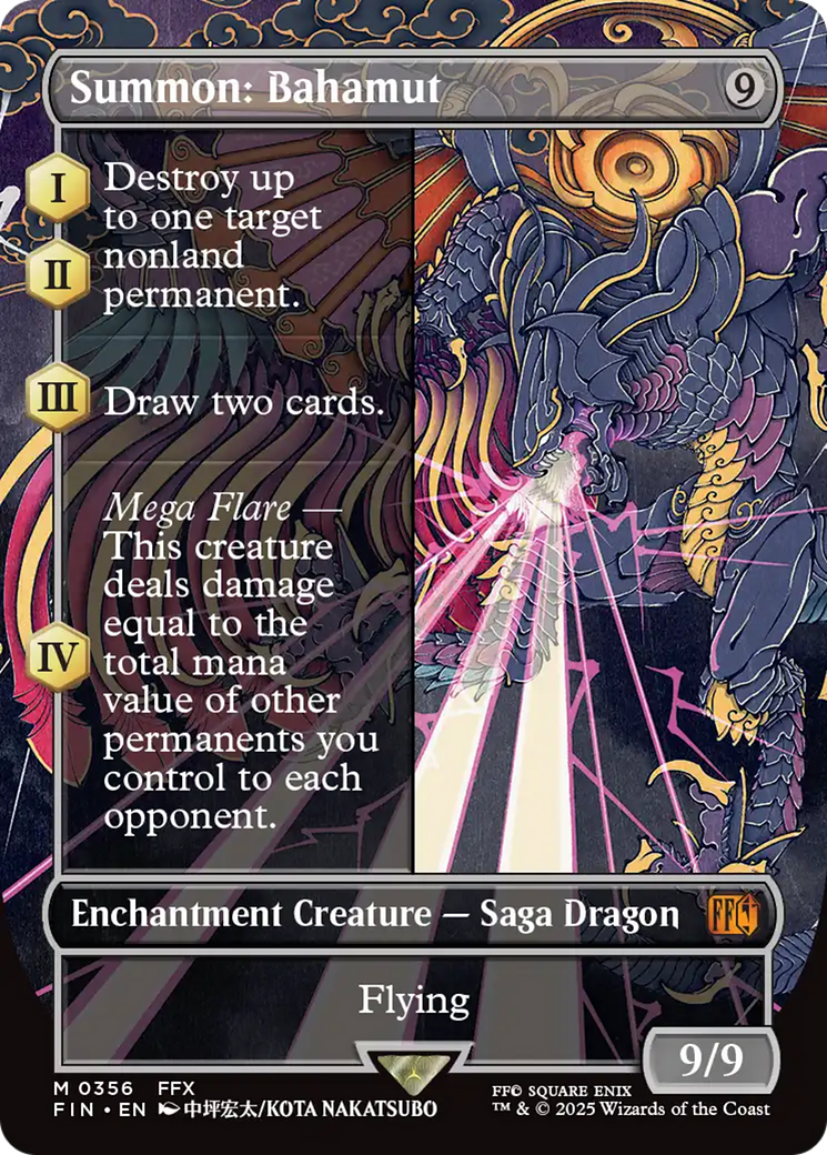 Summon: Bahamut (FIN-356) - FINAL FANTASY: (enchantment) (Borderless)