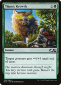 Titanic Growth (M19-205) - Core Set 2019 Foil