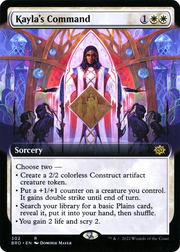 Kayla's Command (BRO-302) - The Brothers' War: (Extended Art) Foil