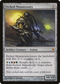 Etched Monstrosity (NPH-135) - New Phyrexia Foil