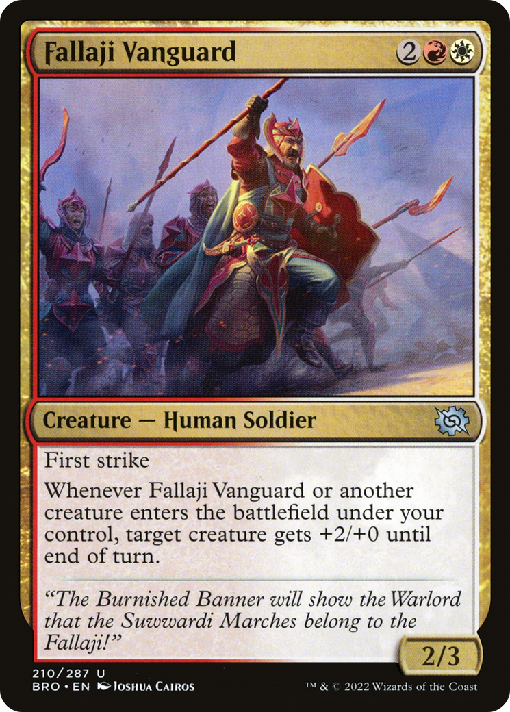 Fallaji Vanguard (BRO-210) - The Brothers' War Foil