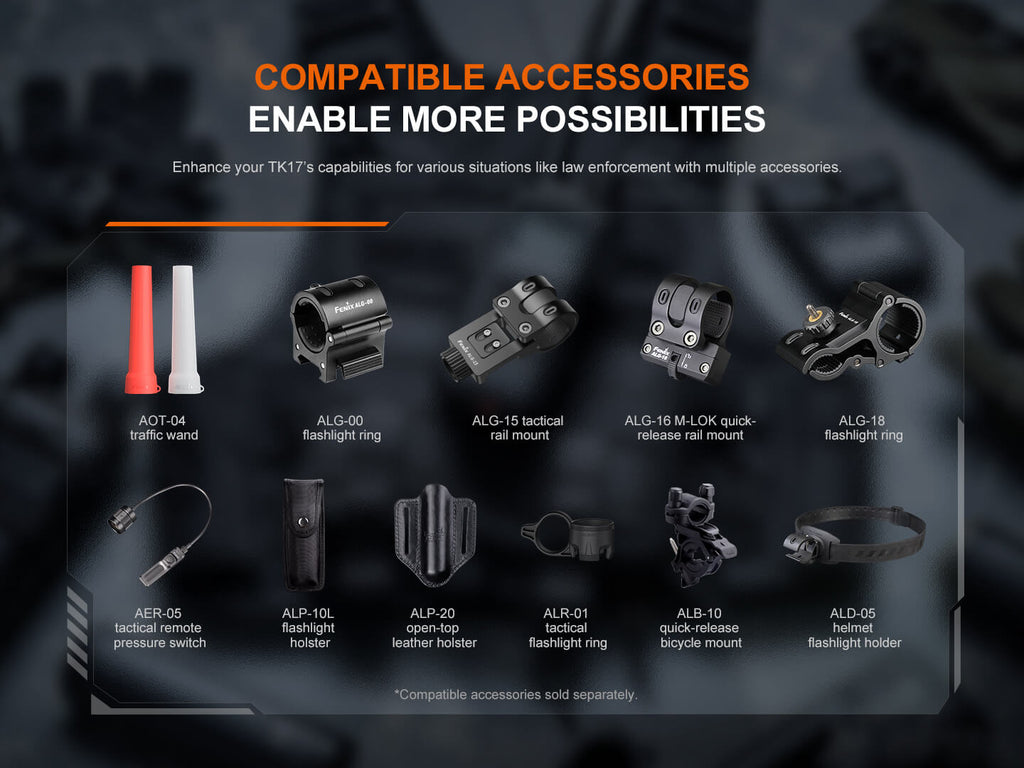 Fenix TK17 Dual Switch Tactical Flashlight