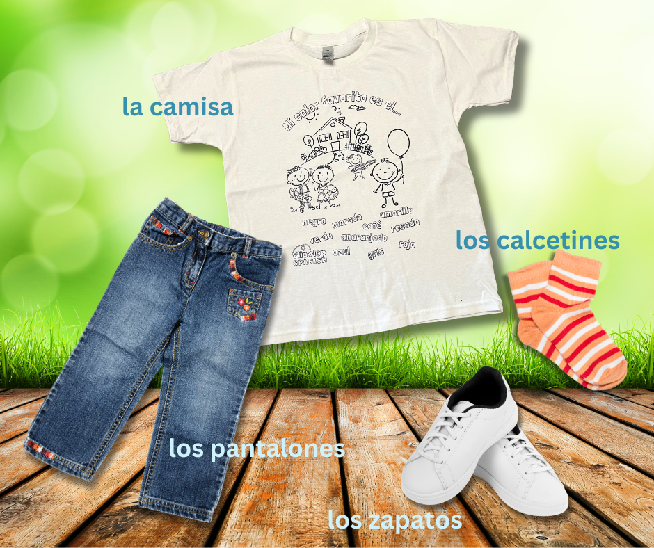 Color Me Spanish T-Shirt + Markers
