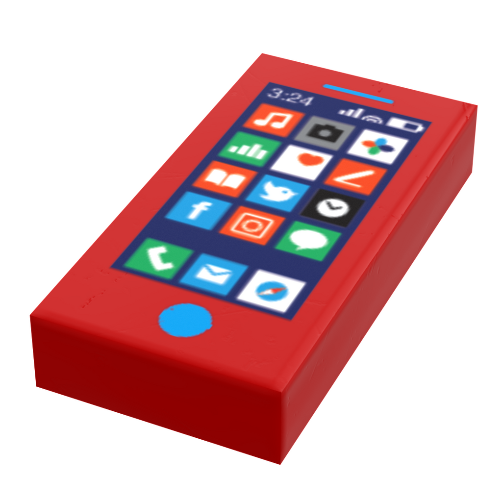 Mobile Phone Tile (1x2 Tile) for Minifigs