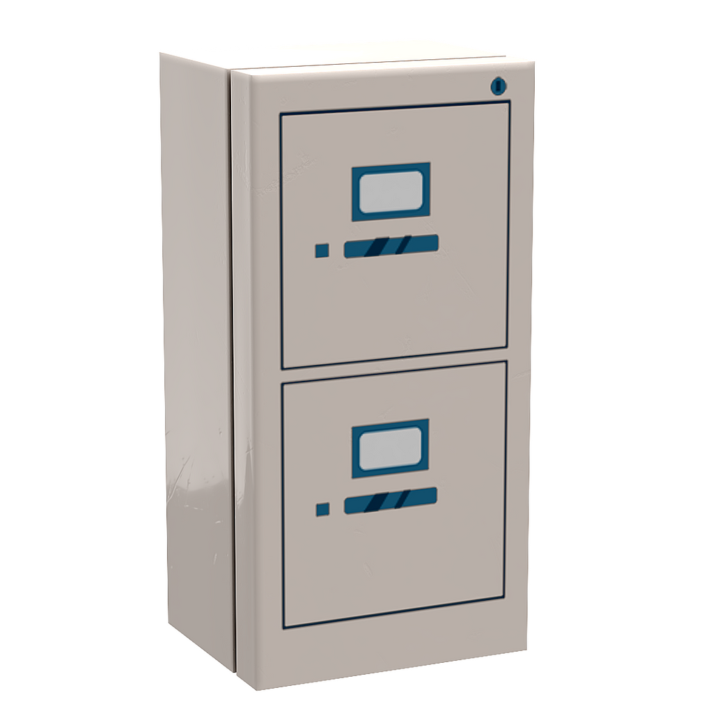 Filing Cabinet for Minifigs made using LEGO parts - B3 Customs